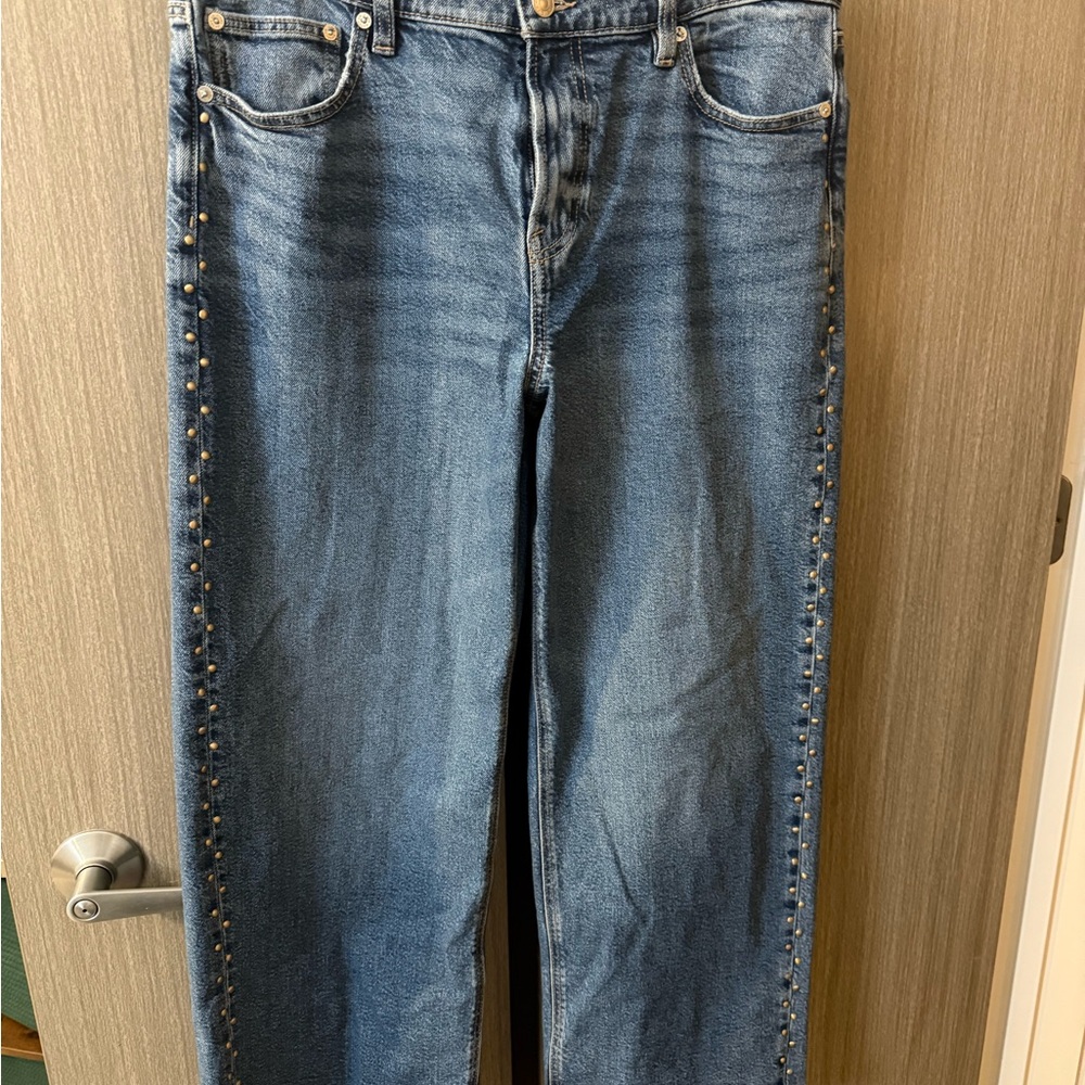 American Eagle Outfitters Size 10 Studded Stovepipe Stretch Jeans